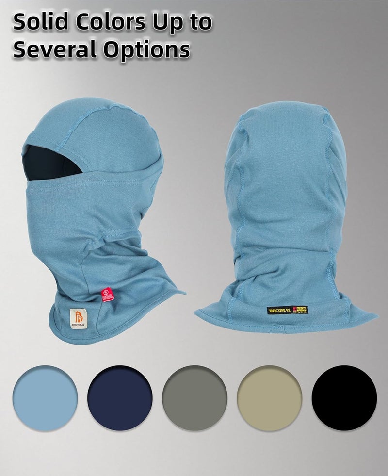BOCOMAL FR Flame Resistant Balaclava Face Mask Arc Rated NFPA2112 CAT2 Helmet Liner Covering Hood for Welding - Image 5